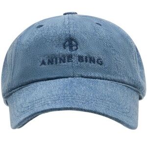 ANINE BING - Jeremy Baseball Hat - Cotton - Denim Blue NWT